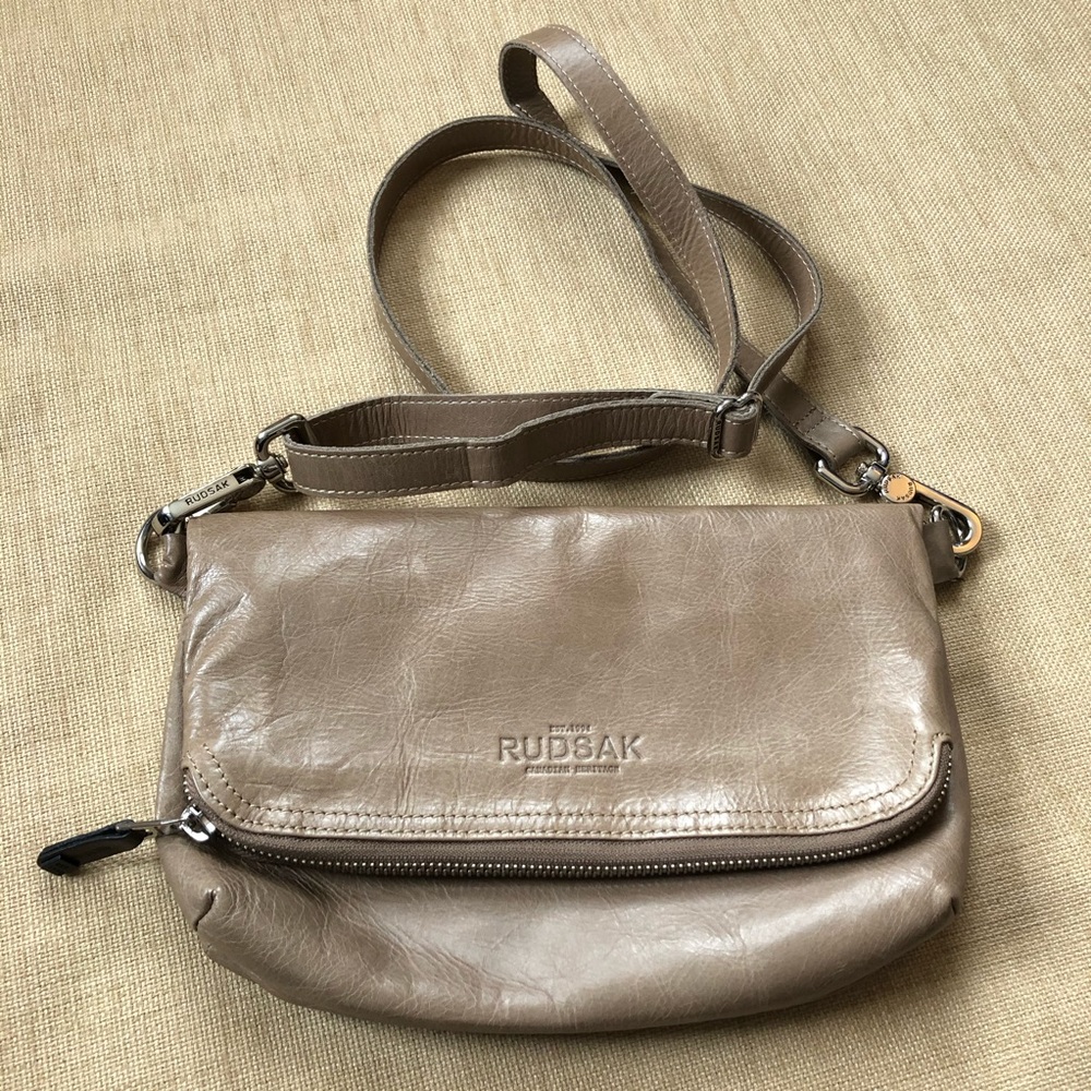 Rudsak Lola Leather Clutch/Crossbody/Sling Bag Purse